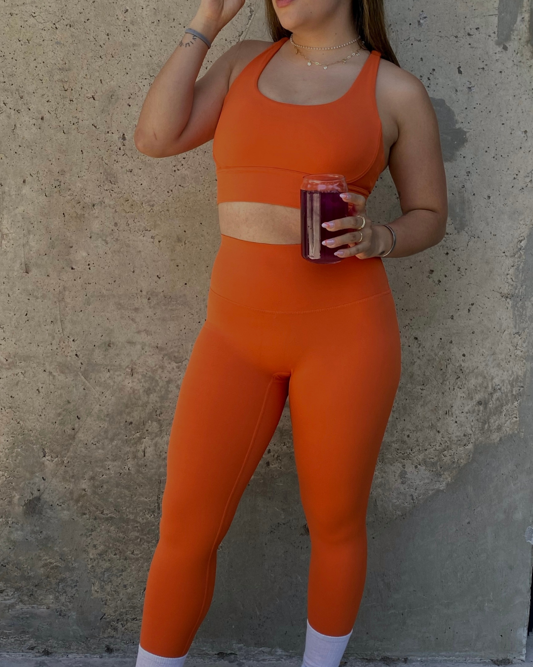 Skin Orange Leggings